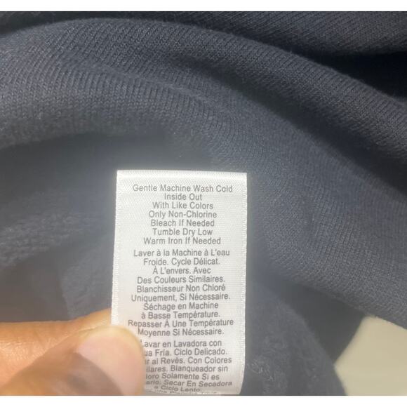 NWT Nation Black High Neck Sweatshirt with Back Cut Out  Sz M - Picture 5 of 7